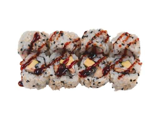 URAMAKI AME (anguilla, avocado, mayo 8pz)